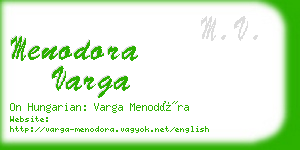 menodora varga business card
